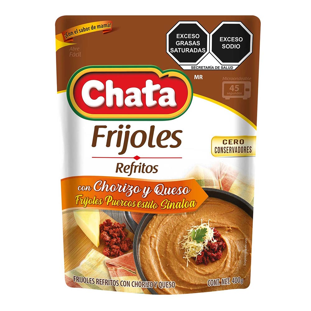 Frijoles Refritos con Chorizo y Queso