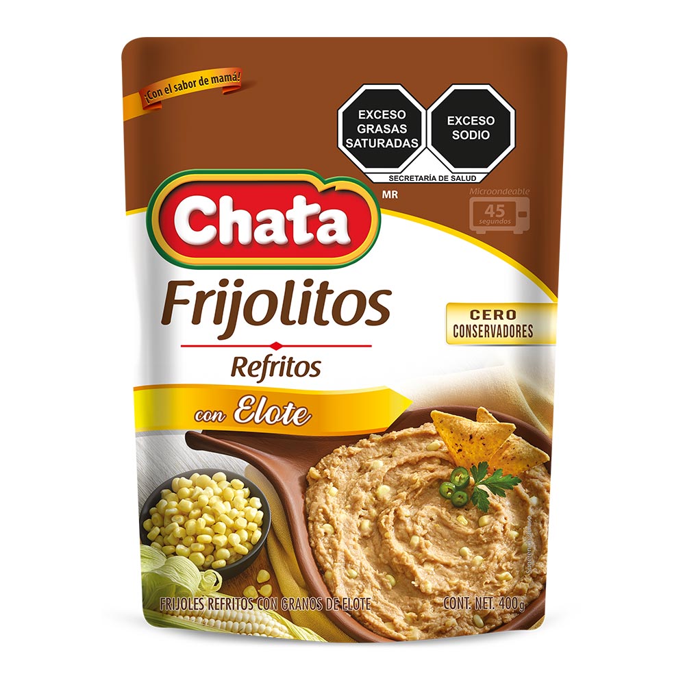 Frijoles Refritos con Elote